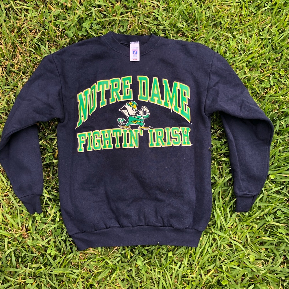 Vintage logo 7 Notre Dame crewneck